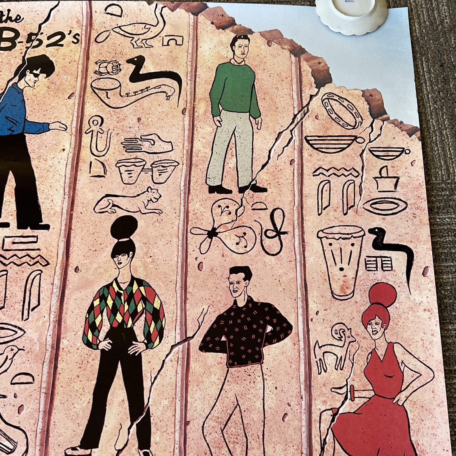 The B-52’s Mesopotamia 1982 Warner Bros Promo Poster Original Vintage #192