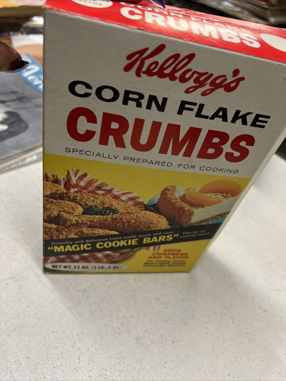 Kellogg’s Corn Flake Crumbs Vintage 1968 Food Box Memoribilia Collectible2