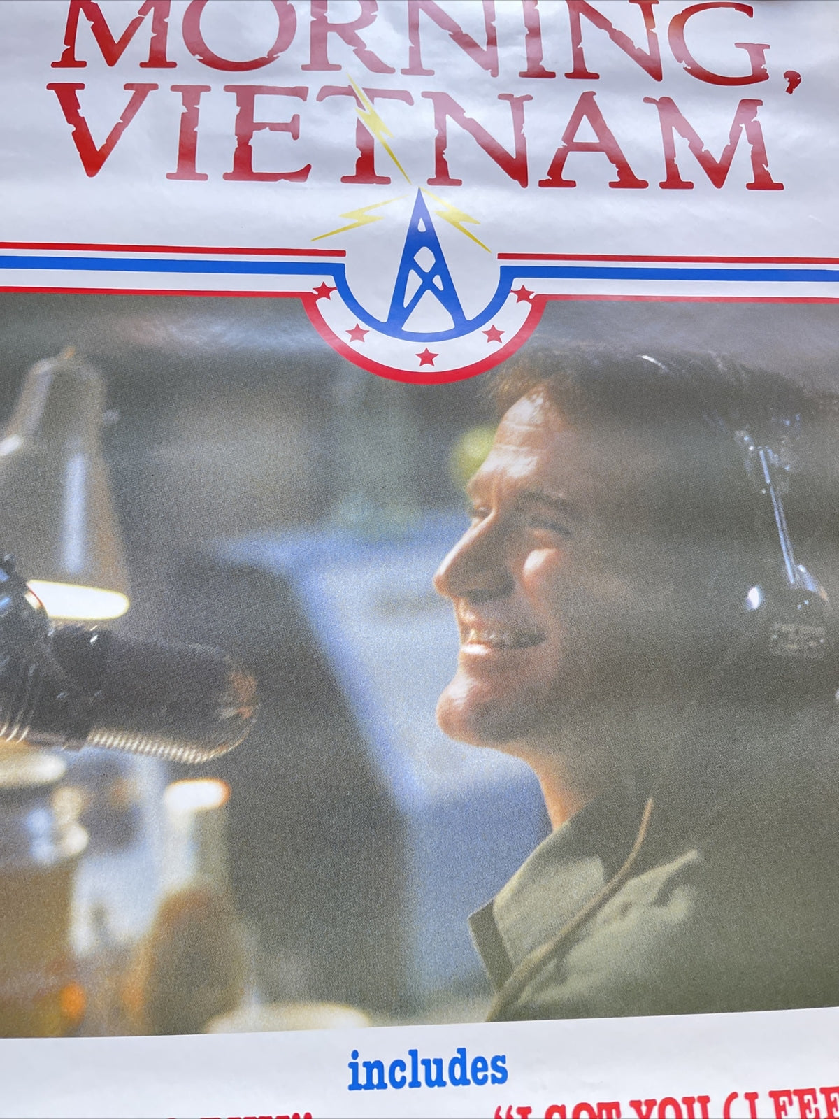 #164 1988 Robin Williams Good Morning Vietnam Record Store Promo Poster 24x36”5