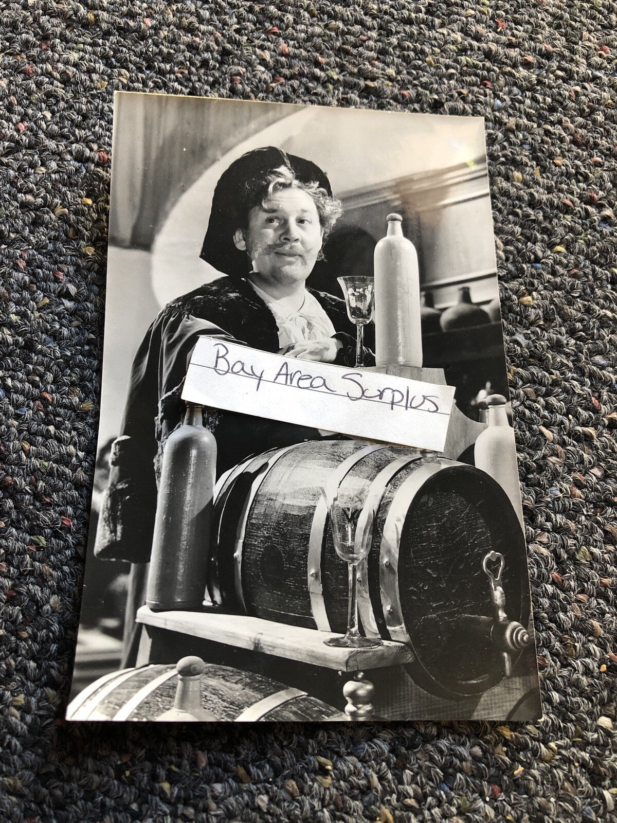 Rare Original Vintage Unpublished Photo Of Charles Laughton 6”x4”0