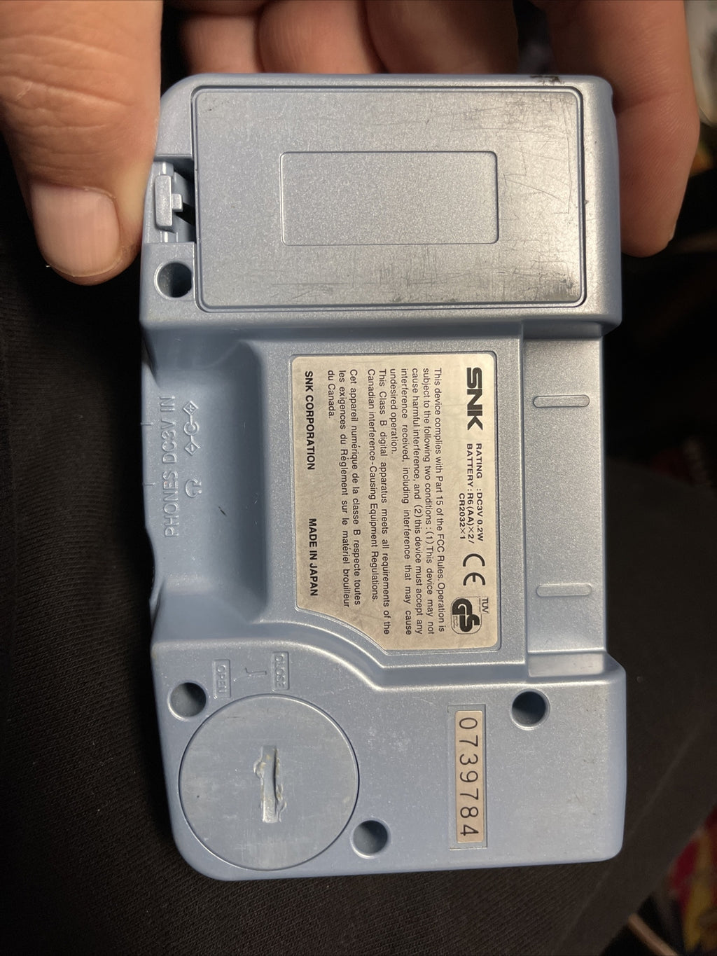 SNK NEOGEOPOCKET COLOR Console Ice Blue Japanese2