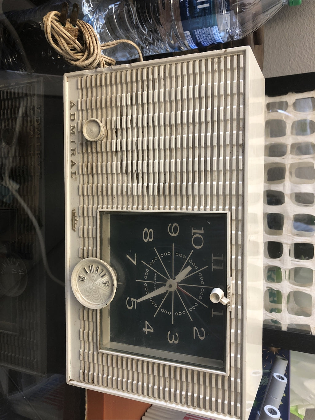 Vintage Admiral Radio Westclox Alarm Clock Electric0