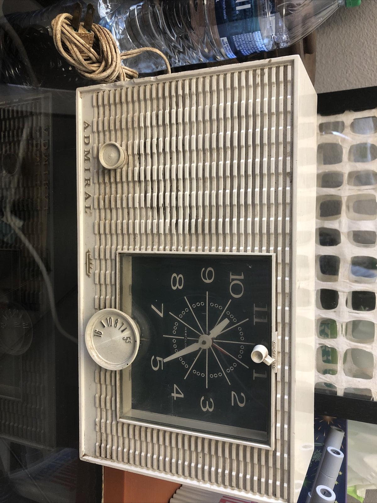 Vintage Admiral Radio Westclox Alarm Clock Electric0