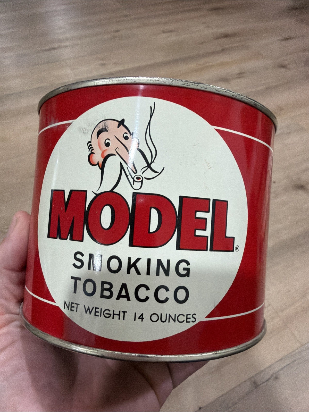 MODEL EXTRA QUALITY SMOKING TOBACCO TIN EMPTY 14oz in great condition4