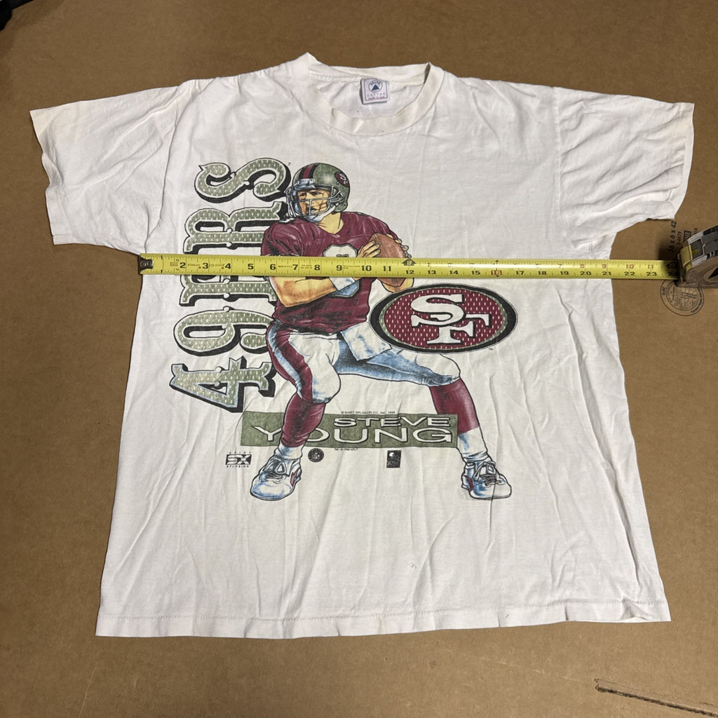 Vintage 1996 San Francisco 49ers Steve Young Pro Player NFL Football XL USA4