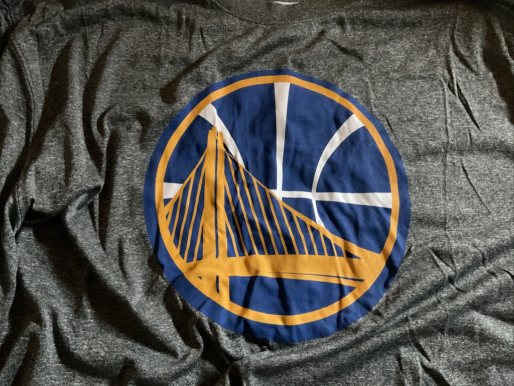 Golden State Warriors NBA Net-Dri Polyester Gray Embellished Long Sleeve SizeL 3