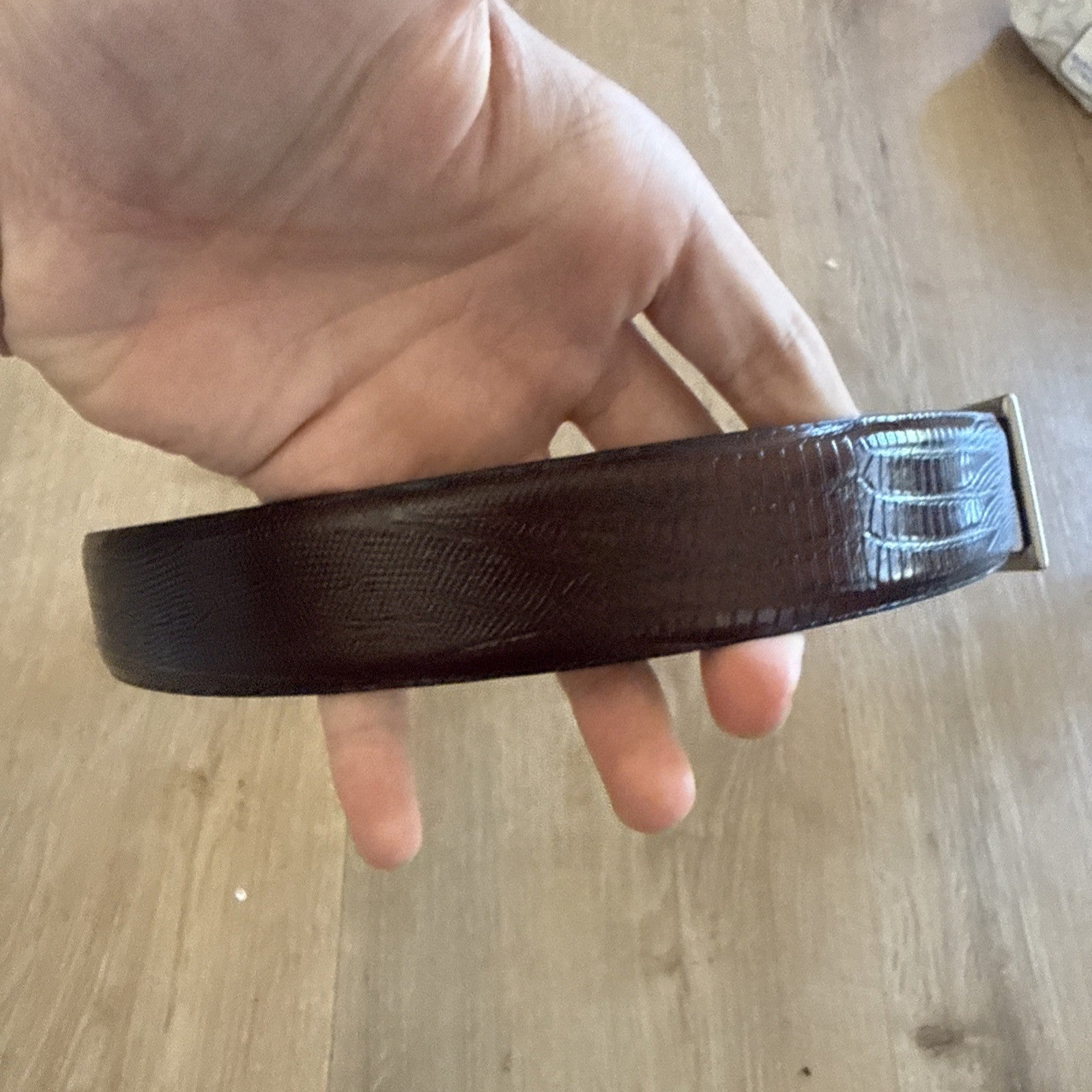 Neiman Marcus Men's Belt Size 40 Genuine Italian Leather Brown 6195-012 Italy4