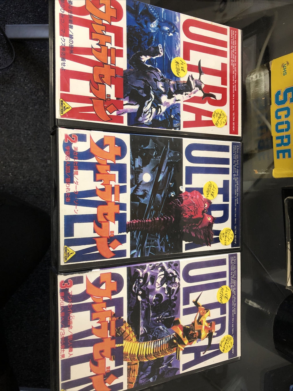 ULTRA-SEVEN RARE VHS Lot Of 3 Number 1-3 Japan Galaxy M780