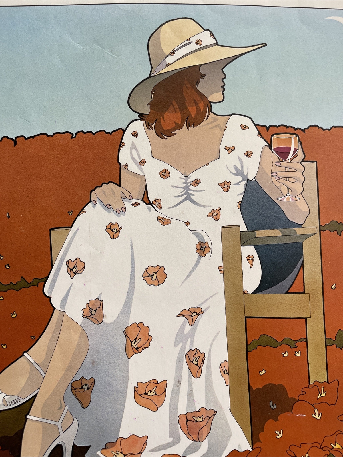 Vintage Design Concepts Menlo Park Tea Lautrec Lithograph Poster 1979 Gilbert6