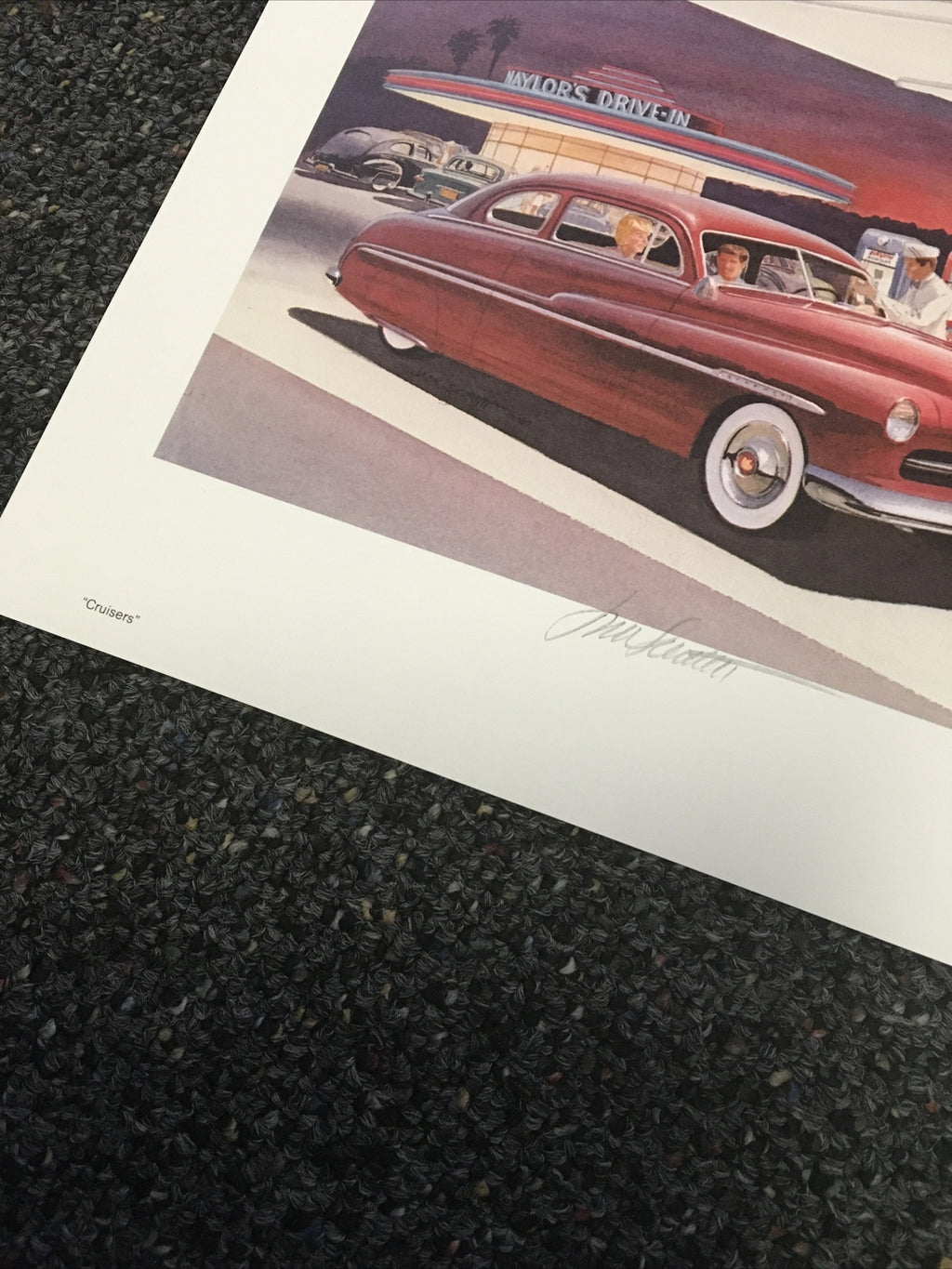 JACK SCHMITT “Cruisers” Signed 1987 - 14”X11”1