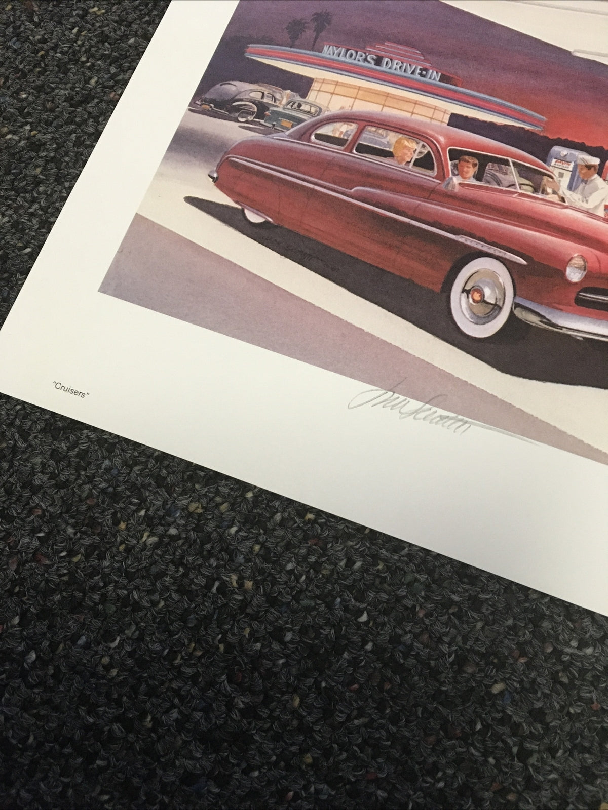 JACK SCHMITT “Cruisers” Signed 1987 - 14”X11”1