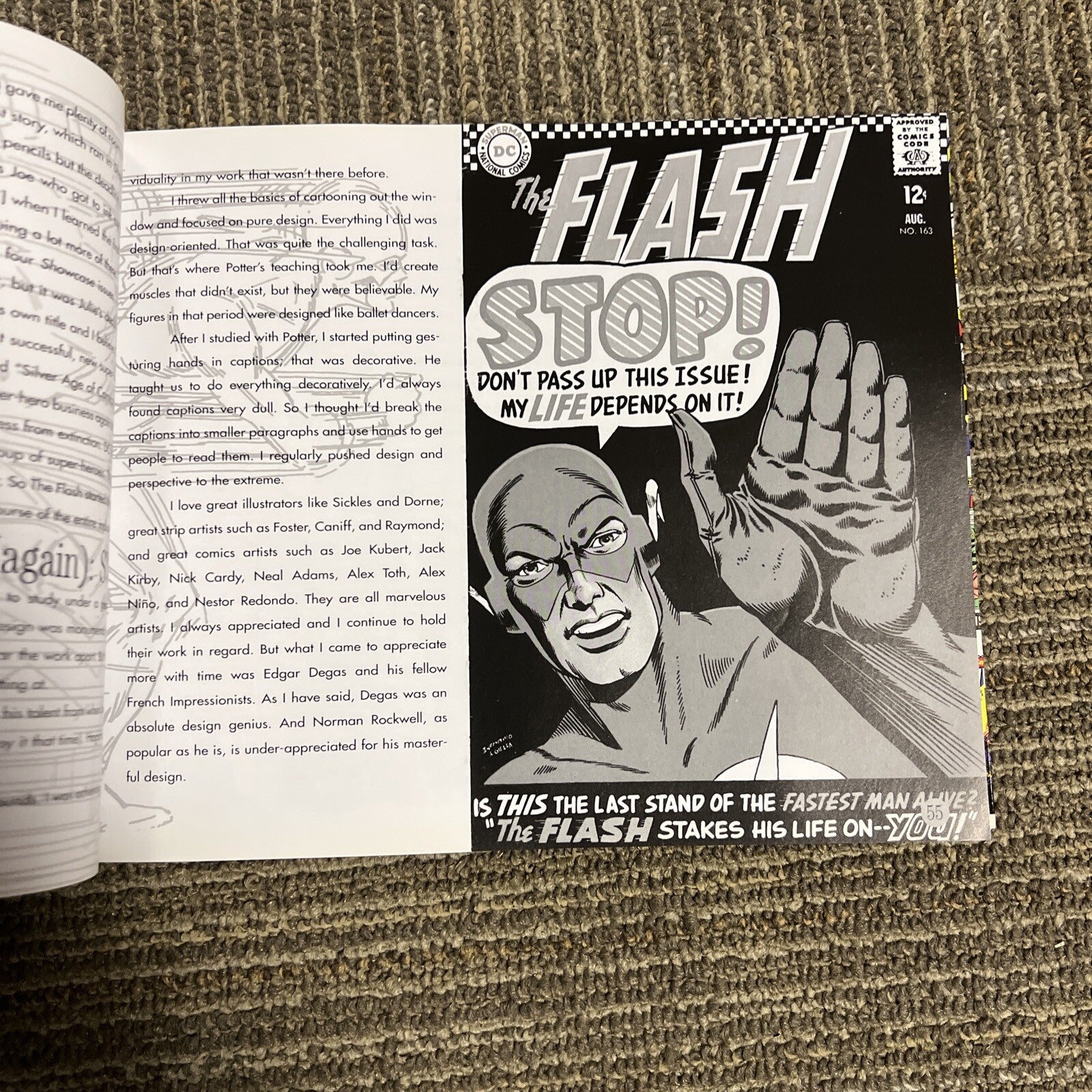 The Amazing World of Carmine Infantino Comic Art Book Novel1