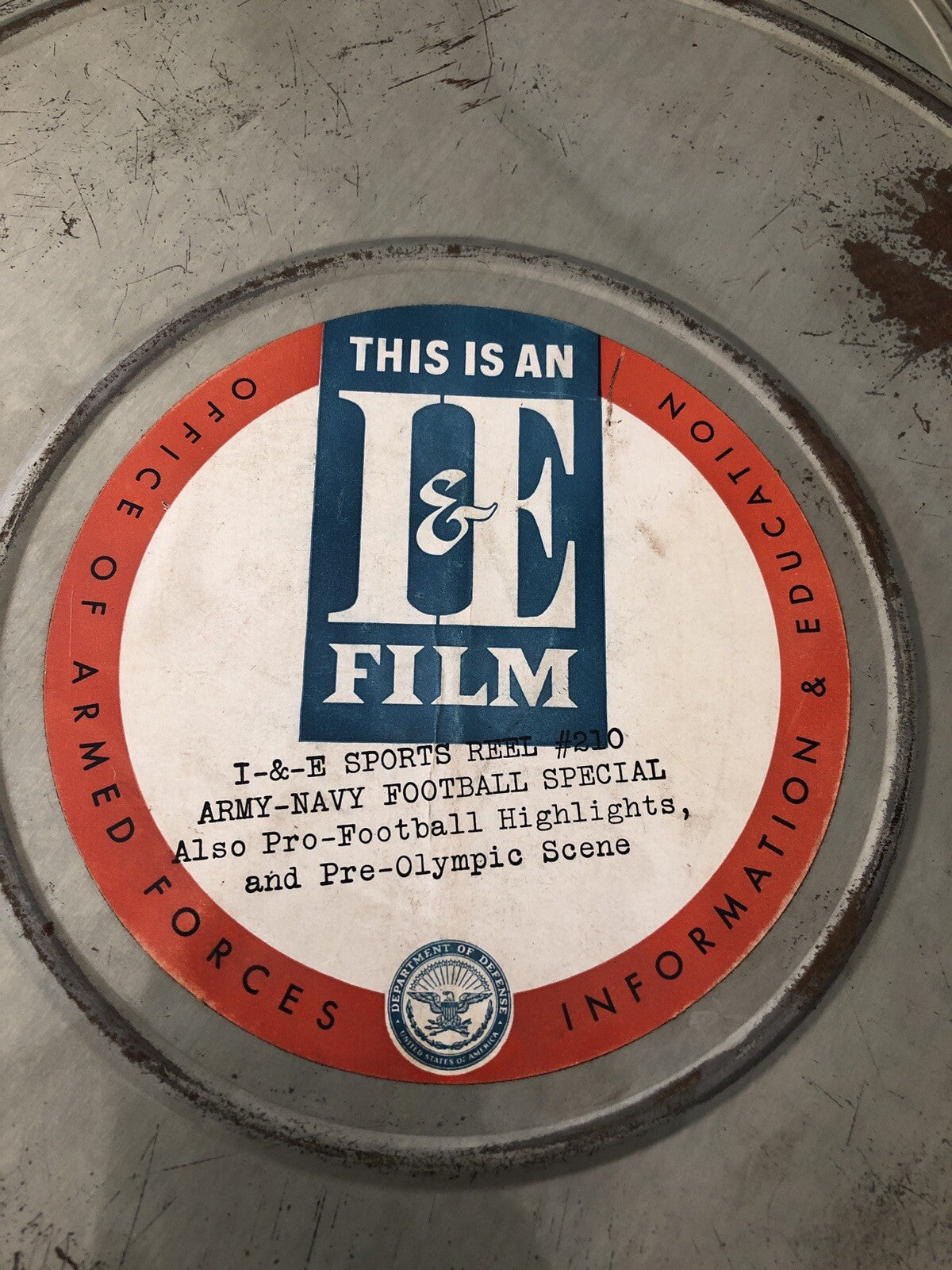 Vintage Office Of Armed Forces I&E Film Case - No Film Case Only2