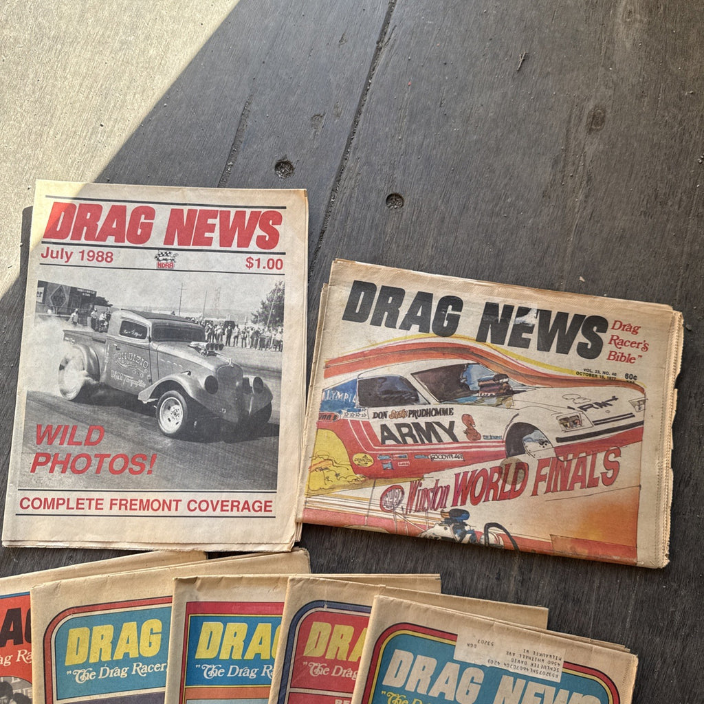 Vintage Drag News Magazine 1977 & 1988Volume 23 Drag Racing NHRA Don Garlits Lot1