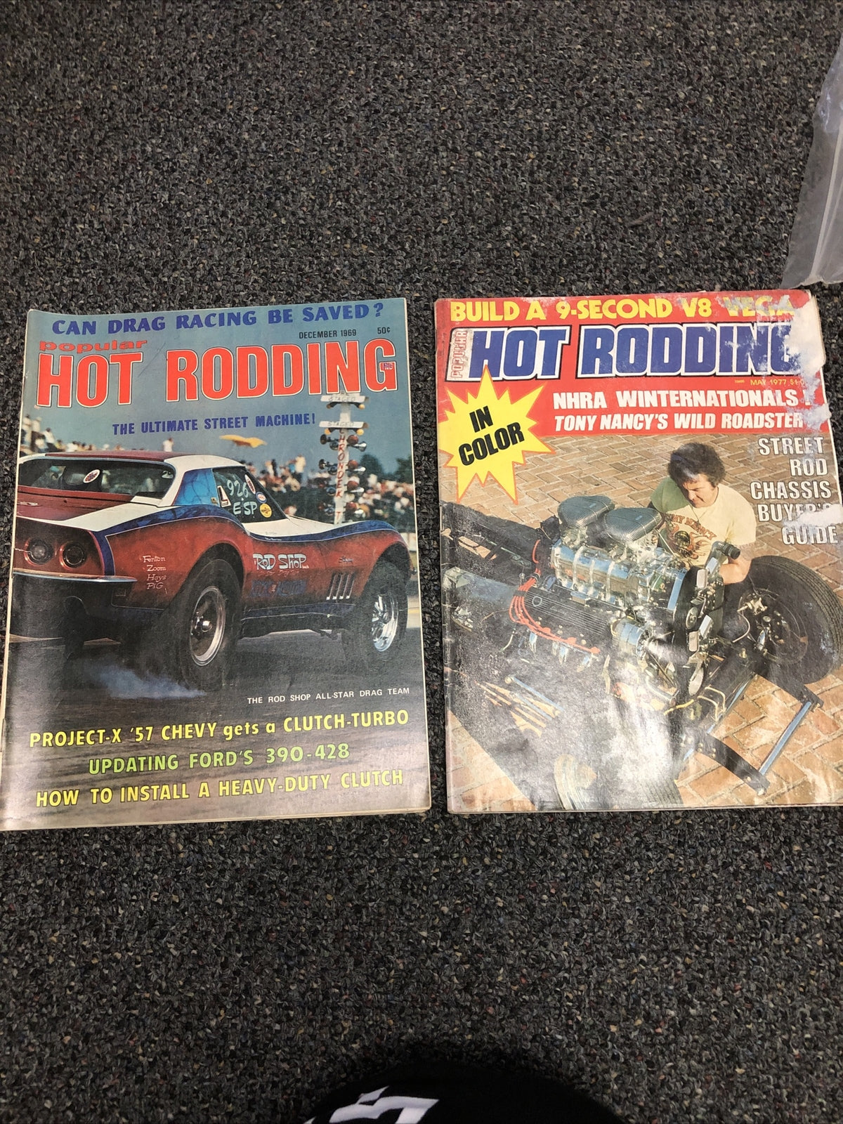 Vintage Lot Of 2 Hot Rodding 1969 & 19770