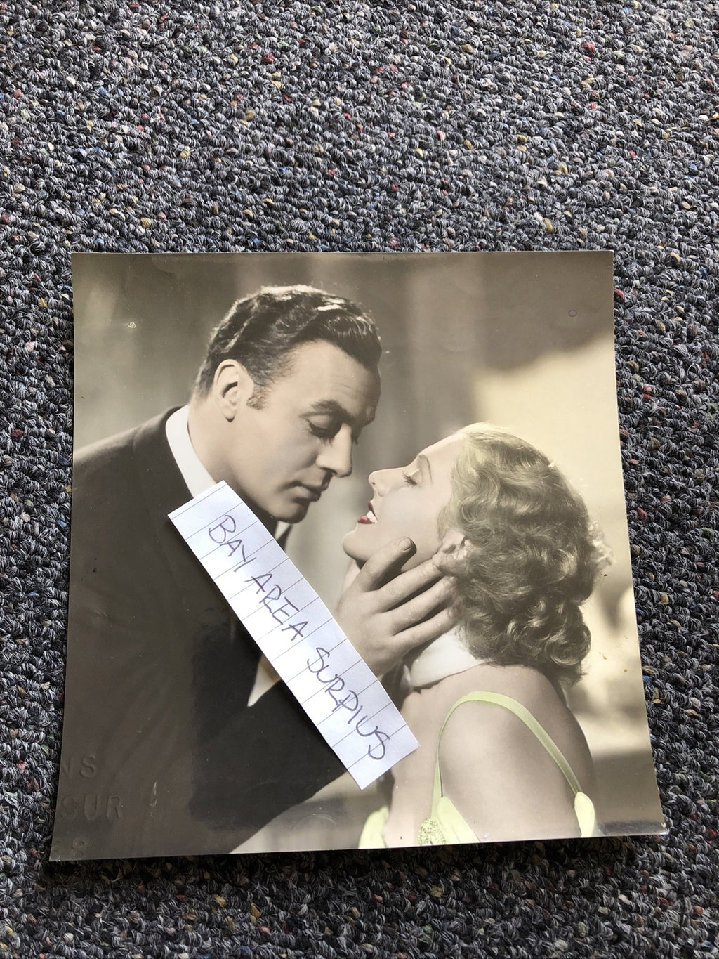 RARE Original Unpublished Photo Of Charles Boyer & Jean Arthur 6.5”x6”0