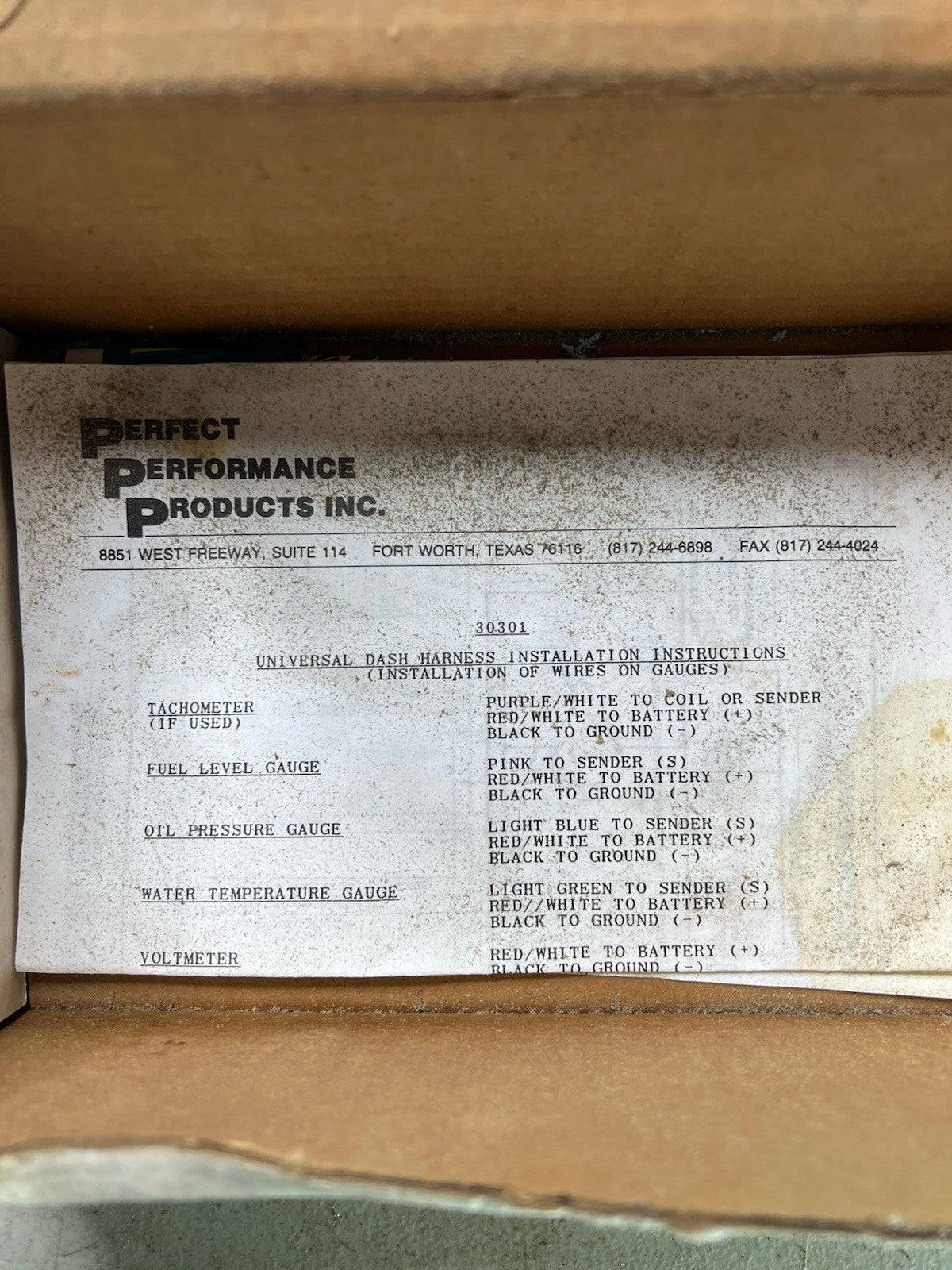 Painless Wiring Gauge Harness – Part #30301 – Cable Drive Speedometer3