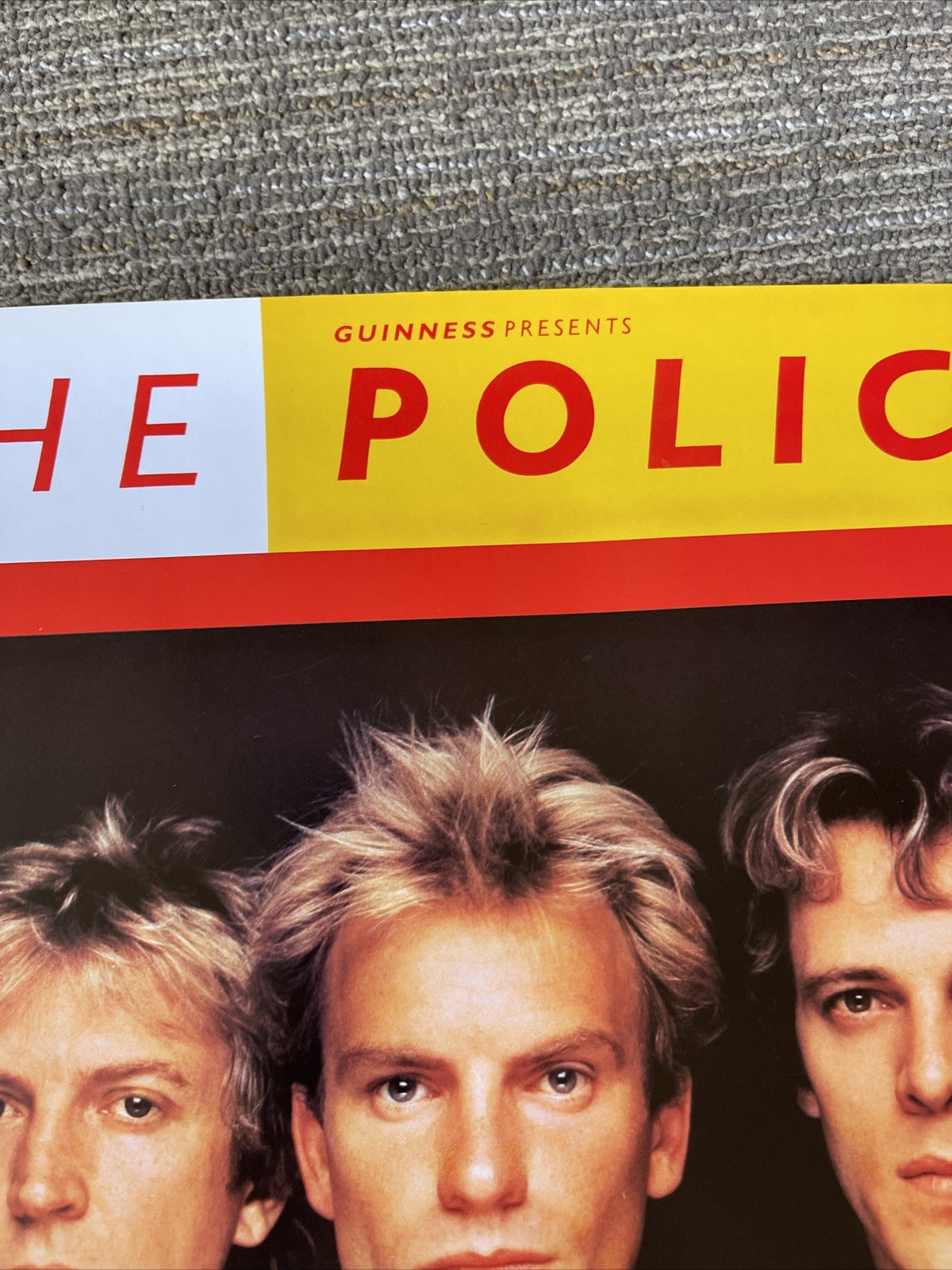 #149 1983 The Police Synchronicity Tour Record Store Promo Poster Sting Nice!6