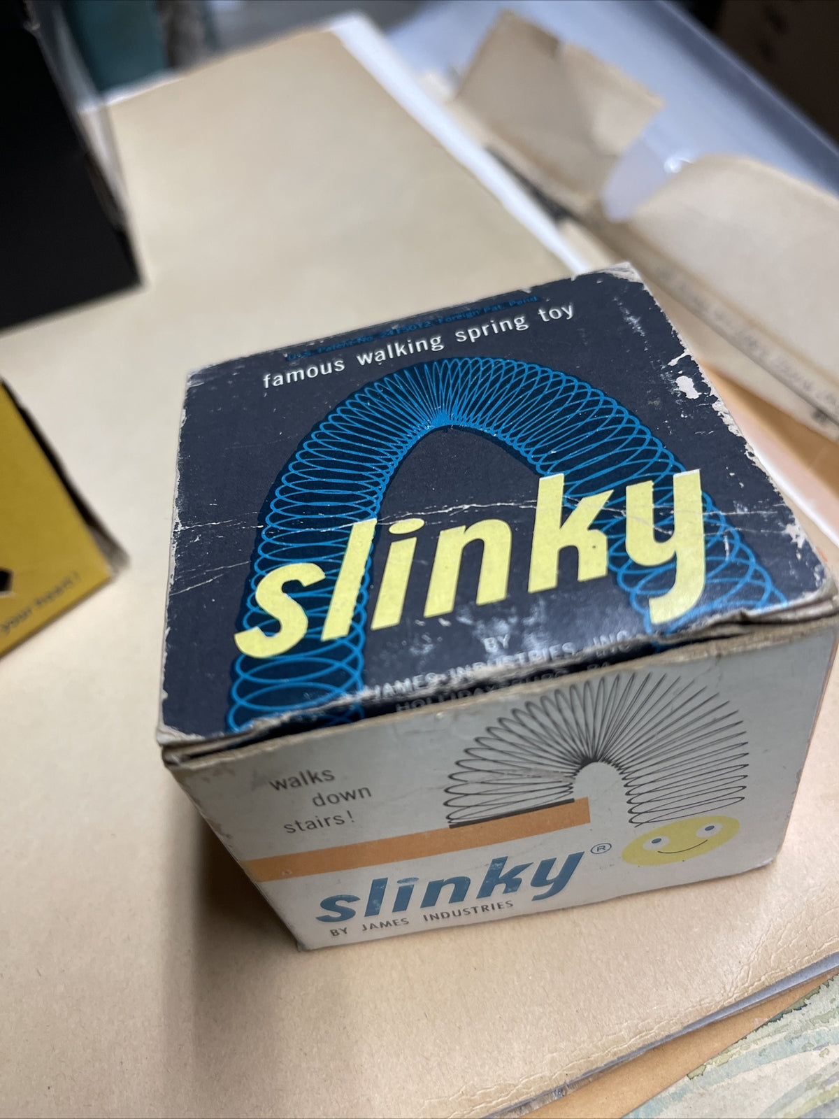 VINTAGE SLINKY Lot ORIGINAL WALKING SPRING TOY IN BOX  UNUSED4