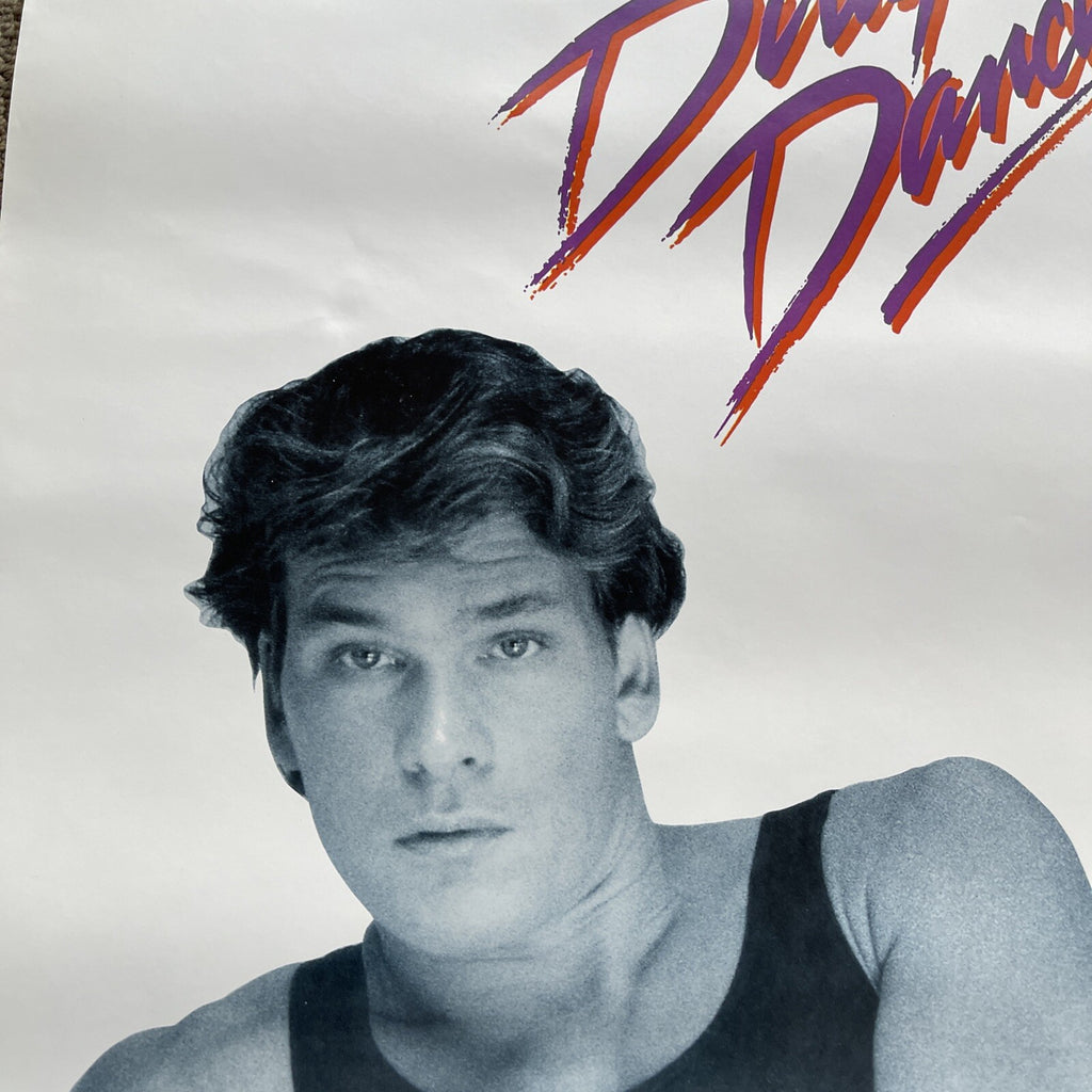 #175 1987 Dirty Dancing Patrick Swayze Record Store Movie Promo Poster 23x355