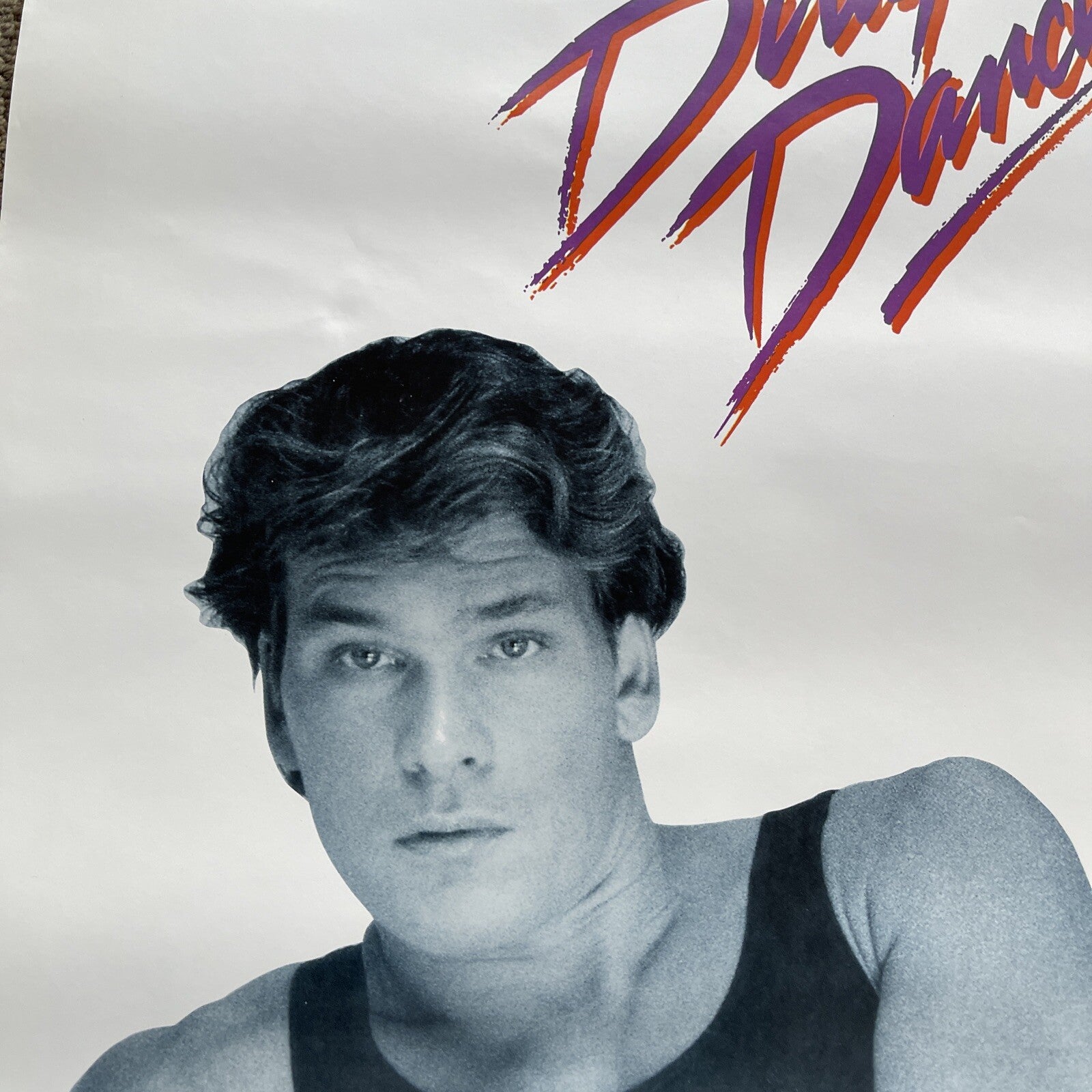 #175 1987 Dirty Dancing Patrick Swayze Record Store Movie Promo Poster 23x355