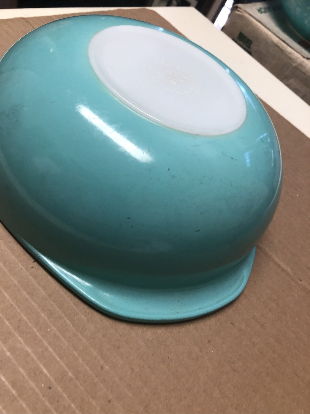 Vintage 1960’s Pyrex Turquoise Casserole Dish 024 2QT5