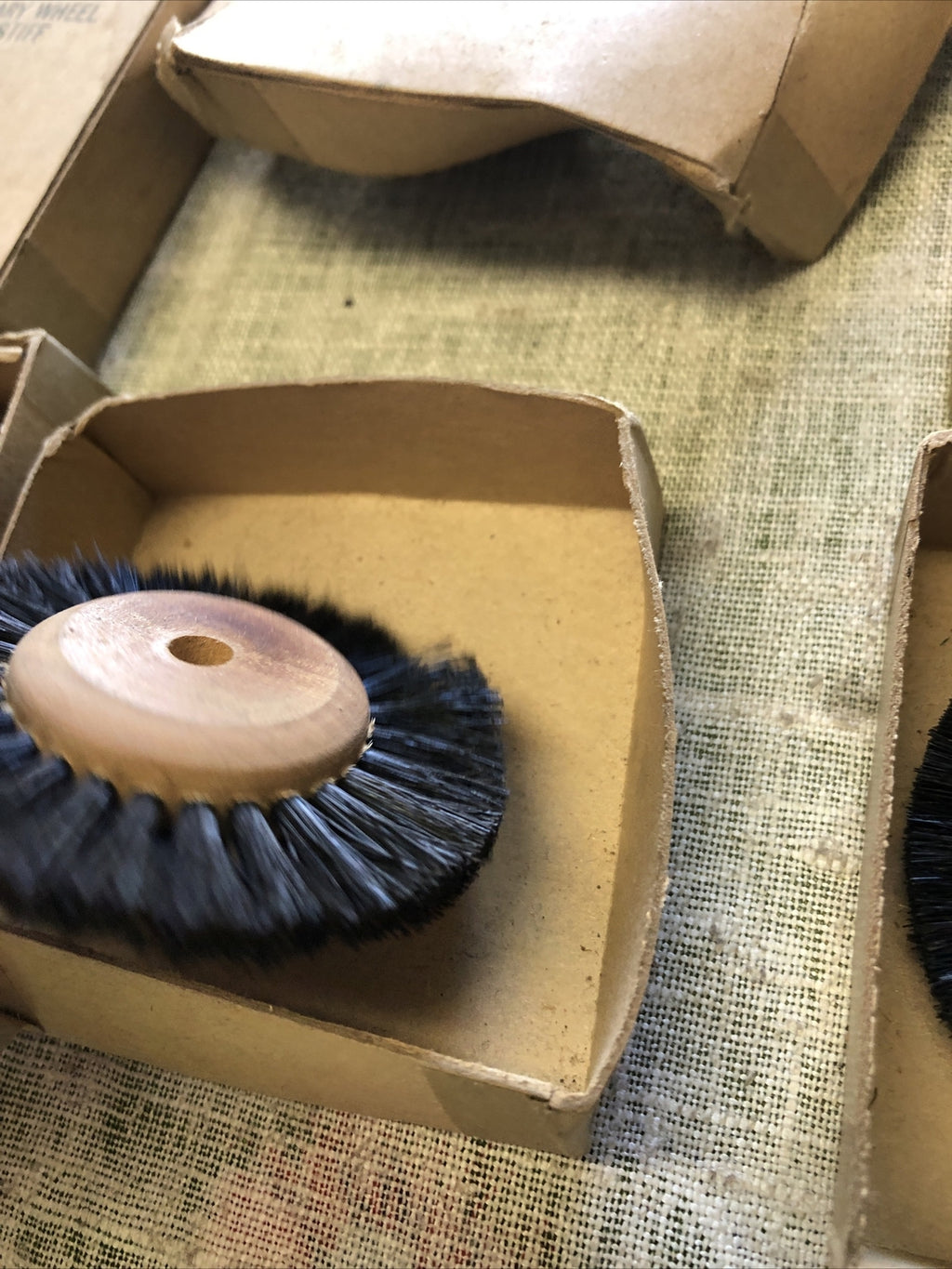 Lot Of 3 - Brush Fiber Rotary Wheel Converging Type 2 1/2 Inch NOS2
