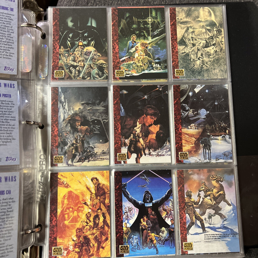 Lot of Vintage Star Wars Galaxy Trading Collectors Cards4