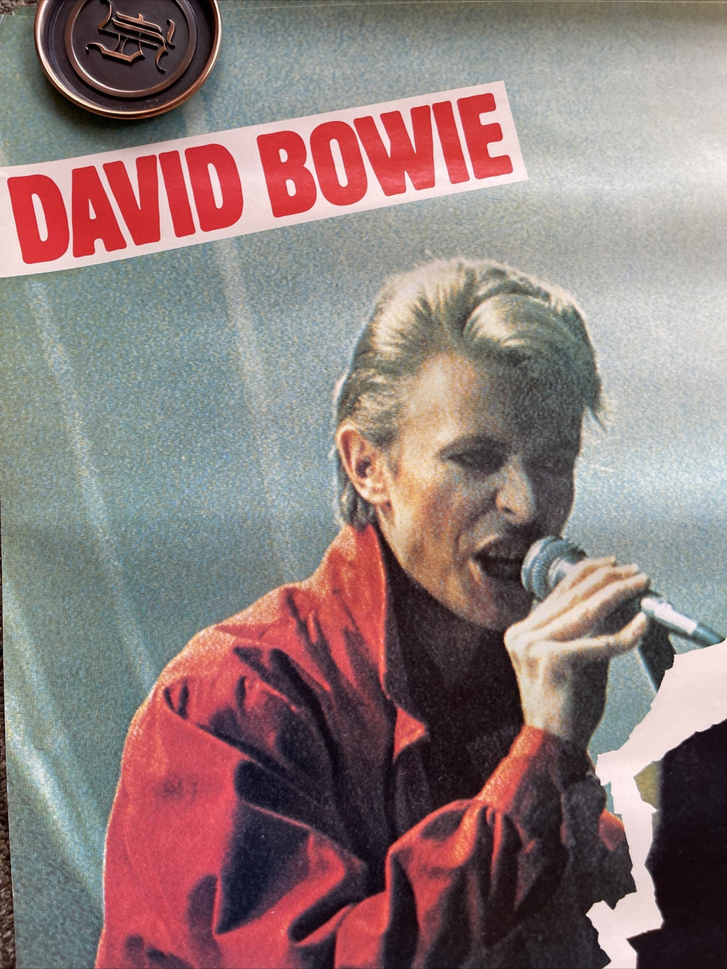 #148 1982 Christine F.  DAVID BOWIE Record Store Promo POSTER 22” X 36”2