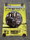 #32 1996 ANTHRAX  European Stomp Tour promotional poster 23” X 33”0
