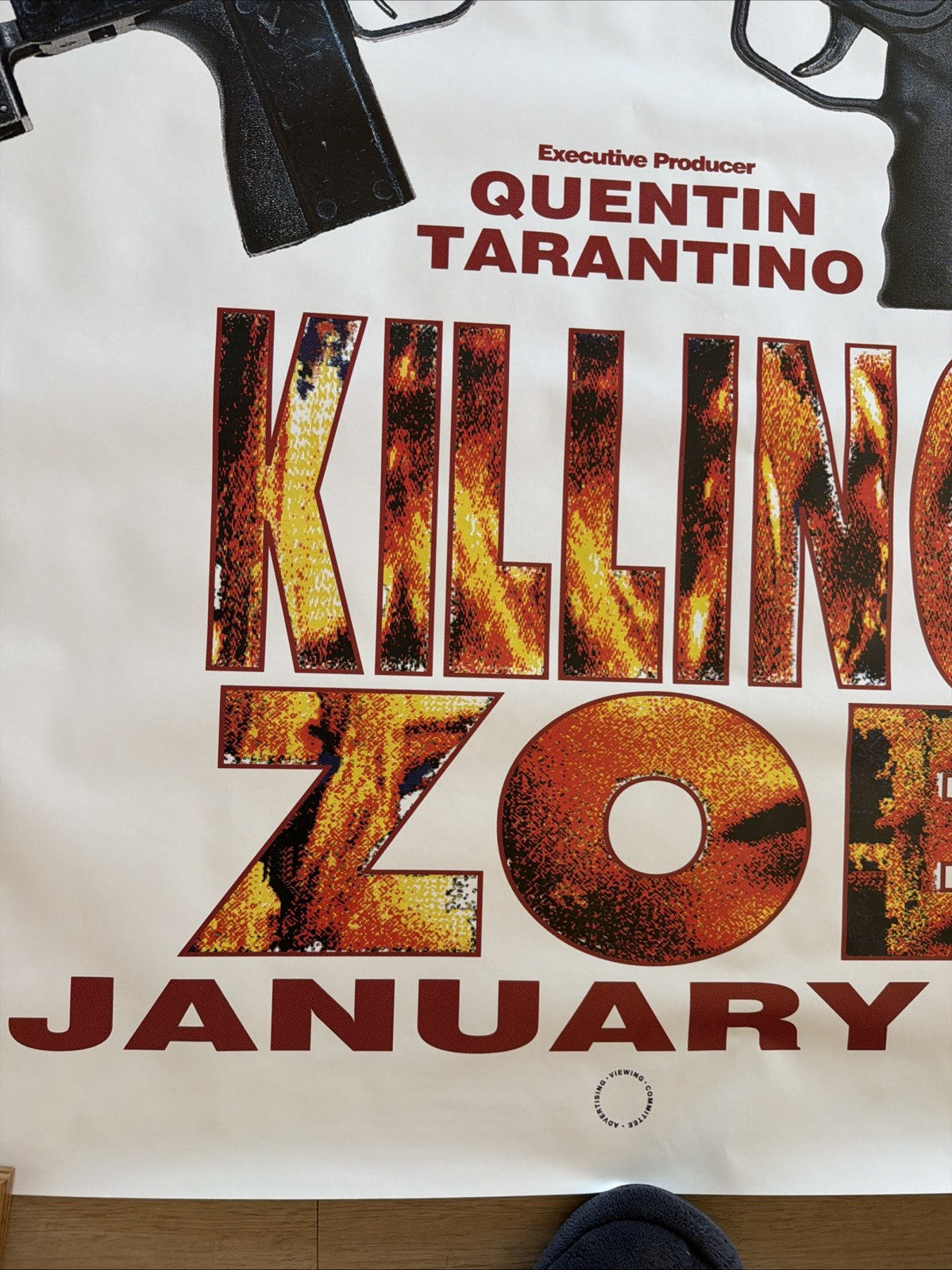 #198 Killing Zoe Quentin Tarantino Subway Promo Poster Pulp Fiction Large 60x40”4