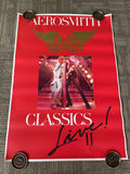 #144 Aerosmith Classics Live II Record Store Promo Poster 25” X 35”0