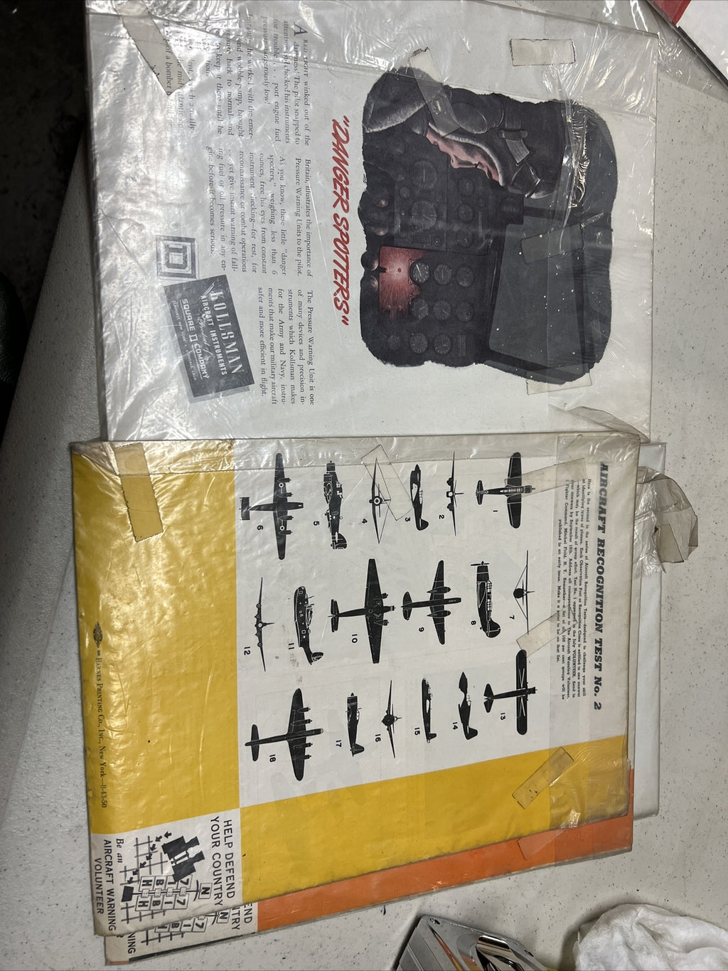 Vintage Lot 4 Aircraft Aeronautics Aircraft Warning Volunteer 1942-1943 Magazine11