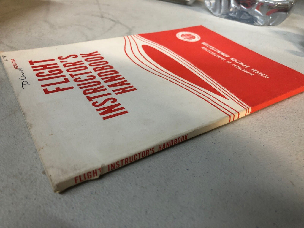 Vtg Flight Instructor's Handbook Federal Aviation Agency Paperback AC61 16A APR1