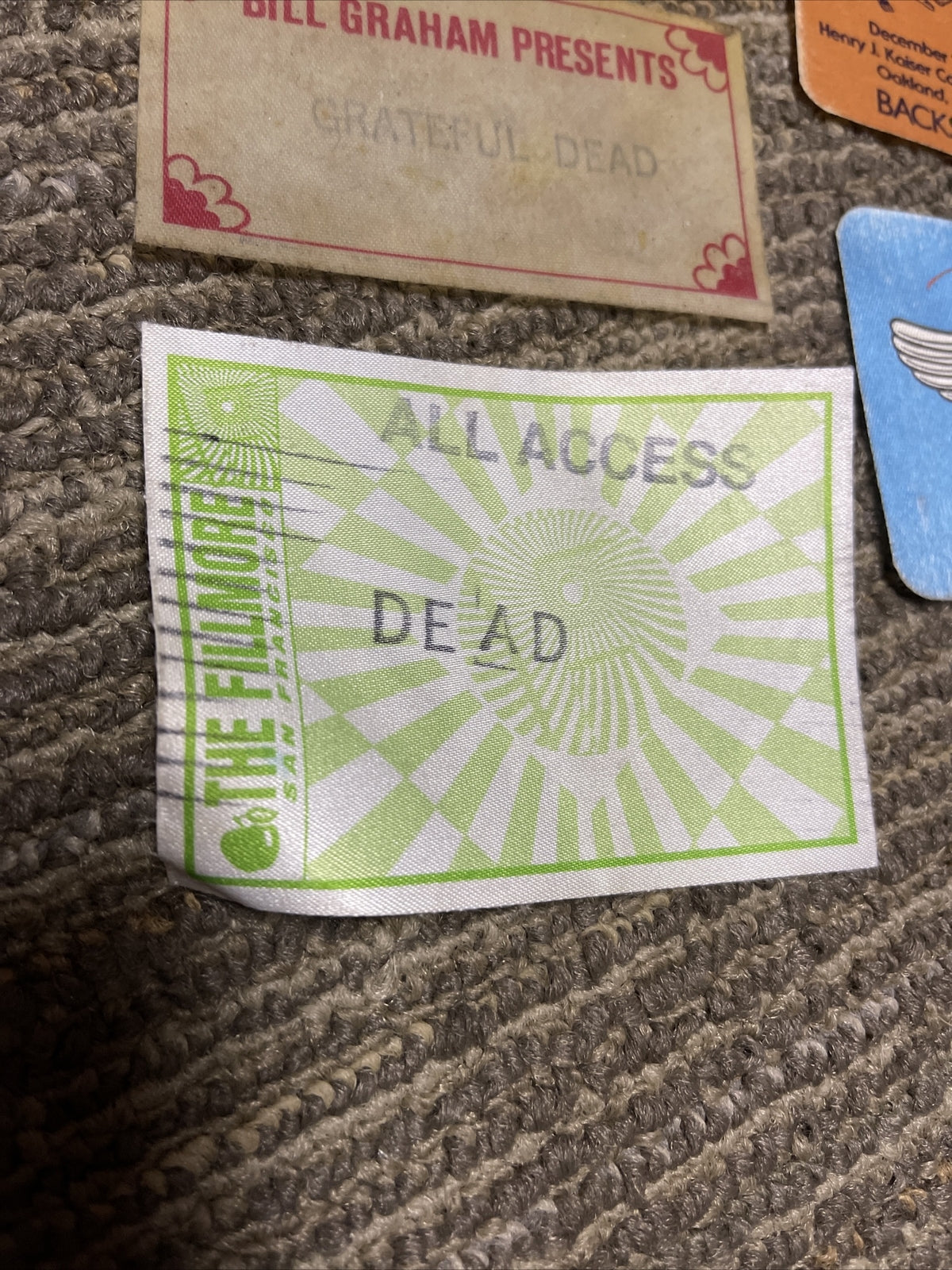 Jerry Garcia Backstage Passes Lot of 10 Tour 1980s Grateful Dead Bill Graham1