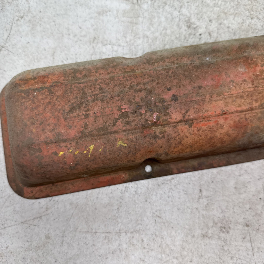 Chevrolet Smallblock OEM Script Valve Covers 1959-1967 ORANGE9