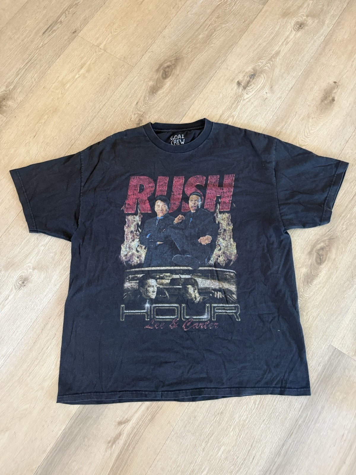 Vintage Rush Hour Movie Promo T Shirt XL Black Jackie Chan Chris Tucker0