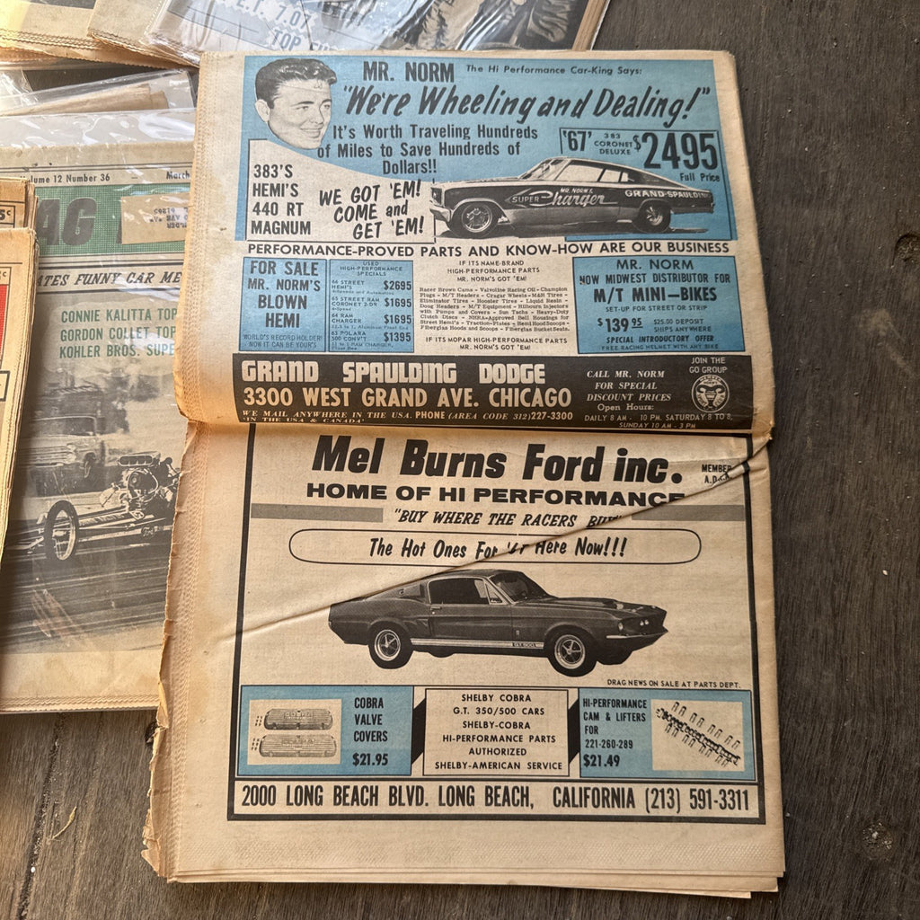 Vintage Drag News Magazine 1967 Volume 12 Drag Racing NHRA Don Garlits Lot5