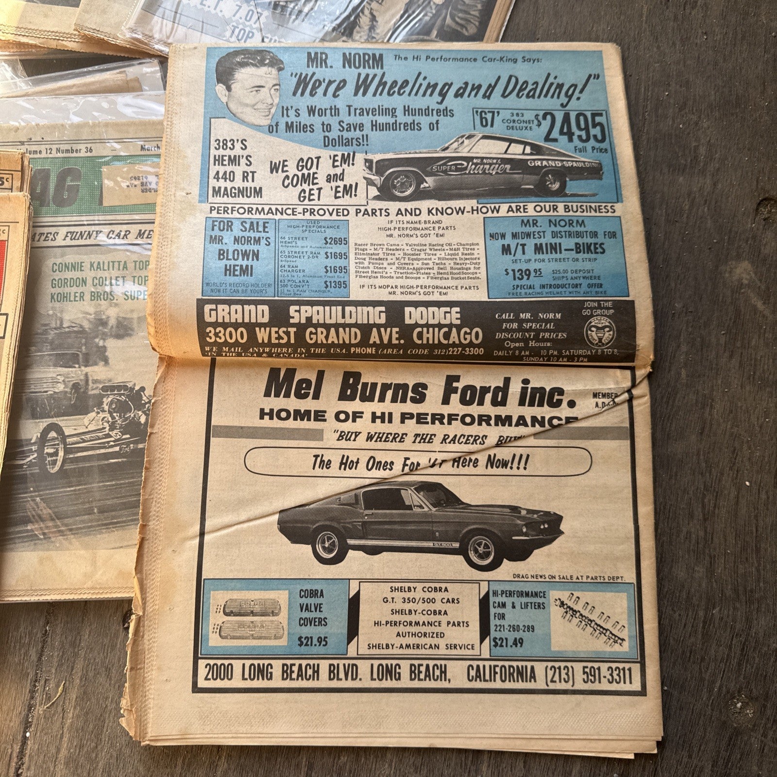 Vintage Drag News Magazine 1967 Volume 12 Drag Racing NHRA Don Garlits Lot5