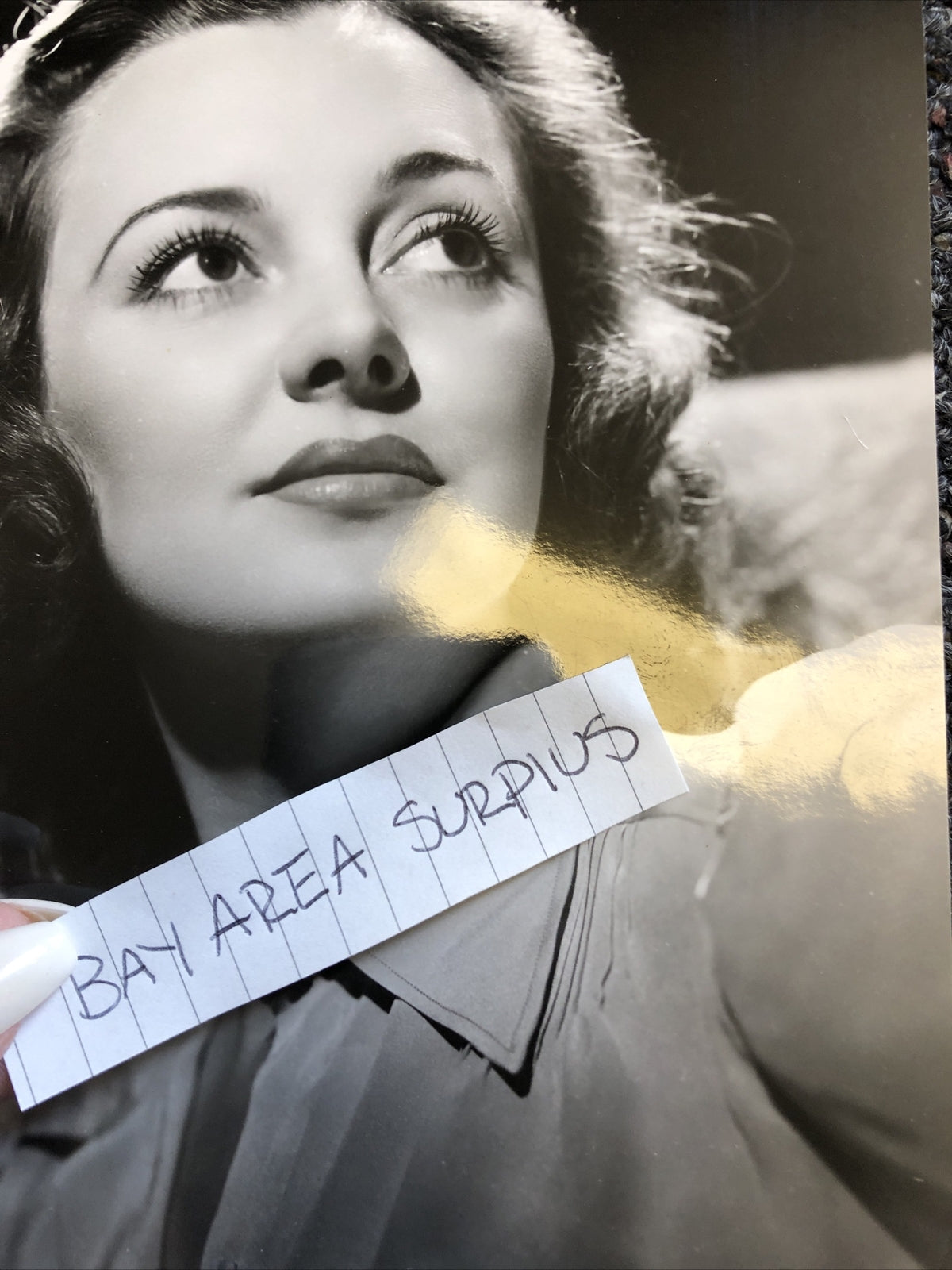 Rare Original Unpublished Photo Of Andrea Leeds Glamour Shot Candid 8”x6.5”6