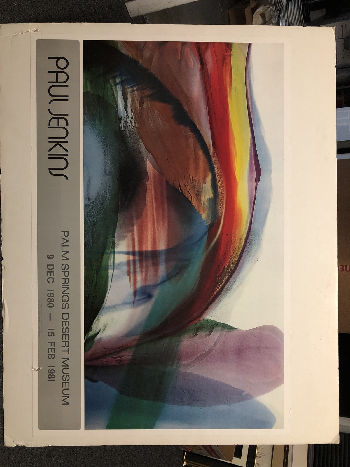 Vintage 1980 Paul Jenkins “Palm Springs Desert Museum” Haddad’s Fine Arts 40x32”0