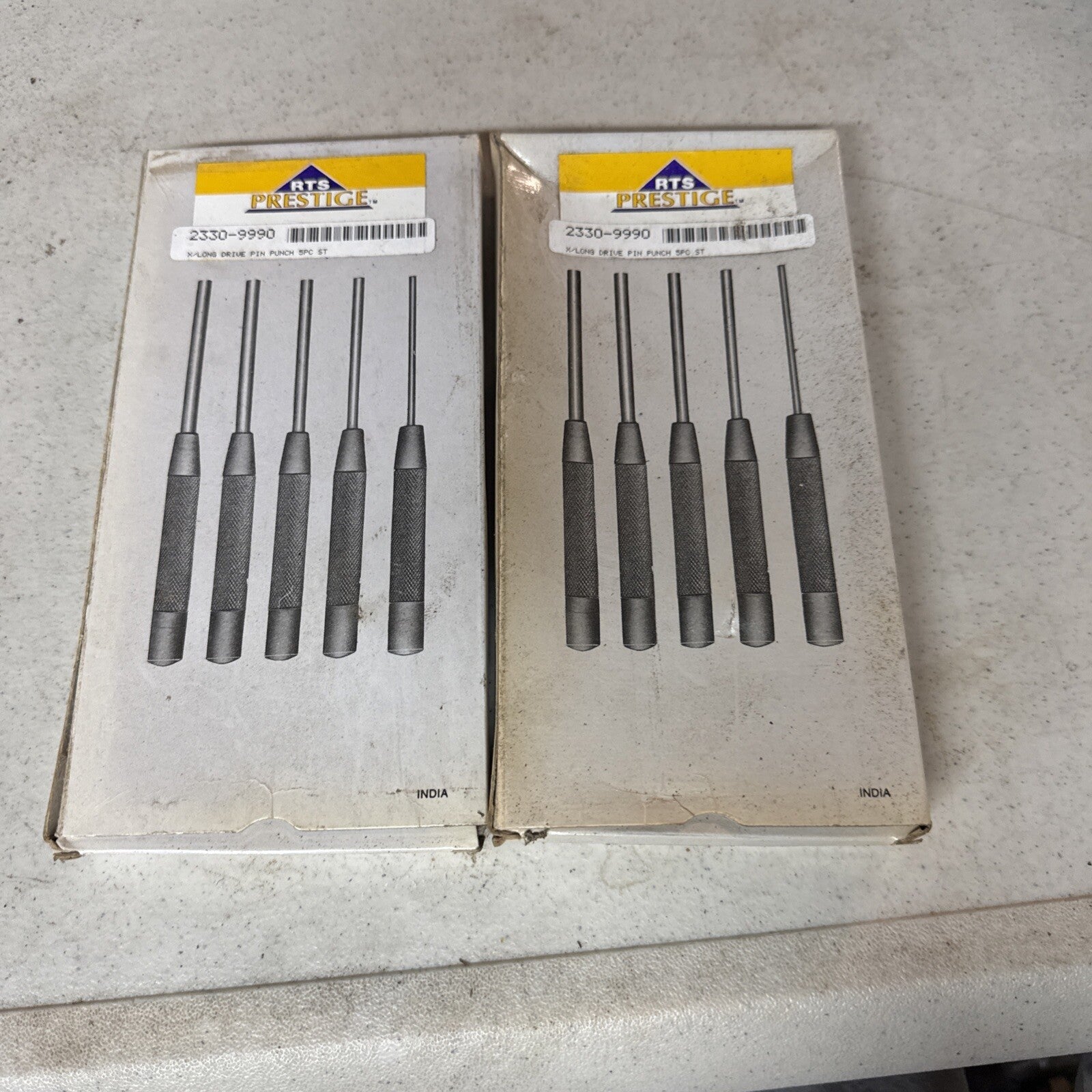 RTS Prestige Long Drive Pin Punch Set 1/8-3/8 , 5 Piece Lot of 20
