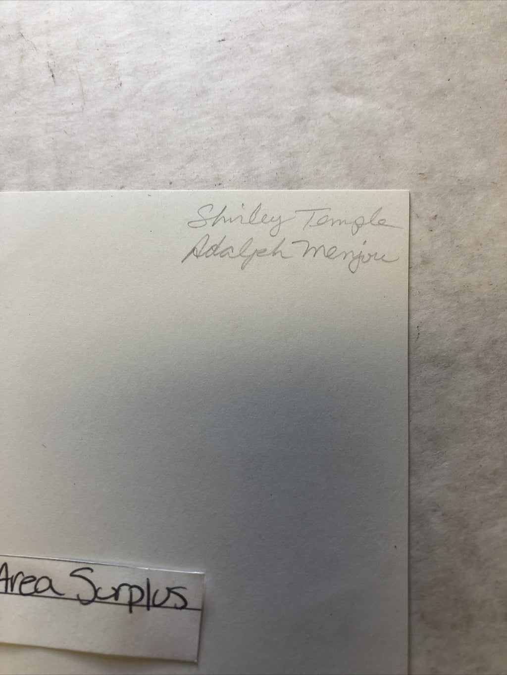 Rare Original Unpublished Early Photo Of Shirley Temple & Adolphe Menjou 7”x4.5”7
