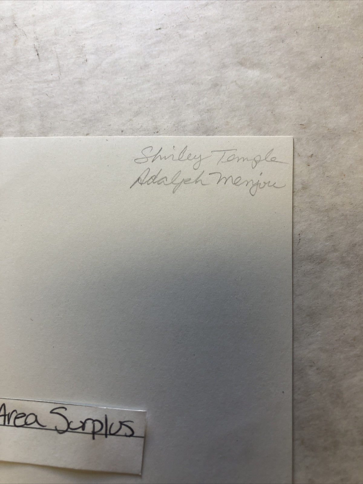 Rare Original Unpublished Early Photo Of Shirley Temple & Adolphe Menjou 7”x4.5”7