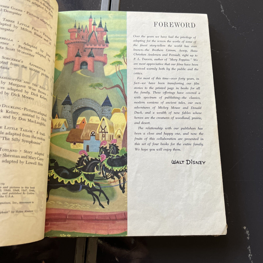 Walt Disney's Wonderful World Of Walt Disney Fantasyland Book 1965 Golden Press3