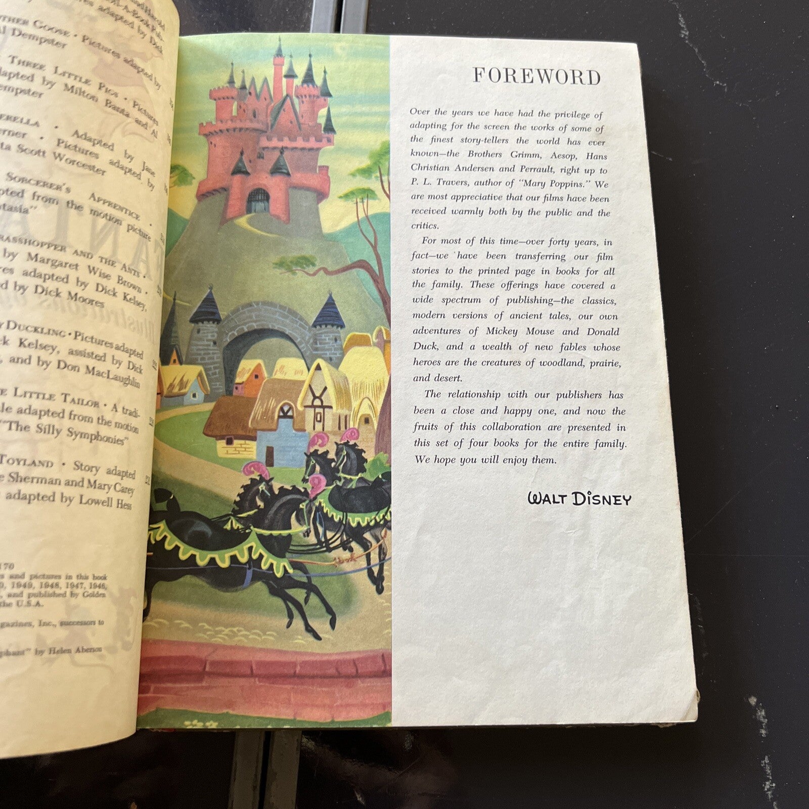 Walt Disney's Wonderful World Of Walt Disney Fantasyland Book 1965 Golden Press3