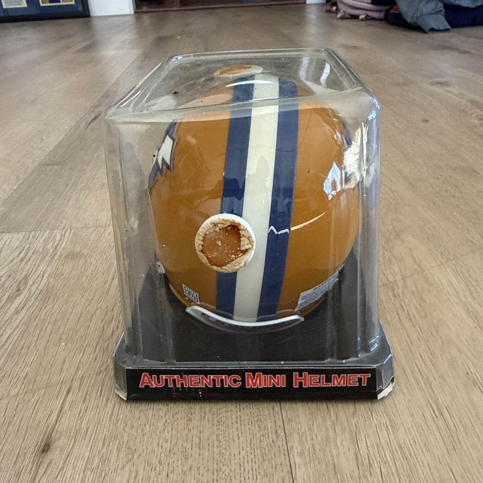 1983-85 USFL UNSIGNED MINI HELMET OAKLAND INVADERS3