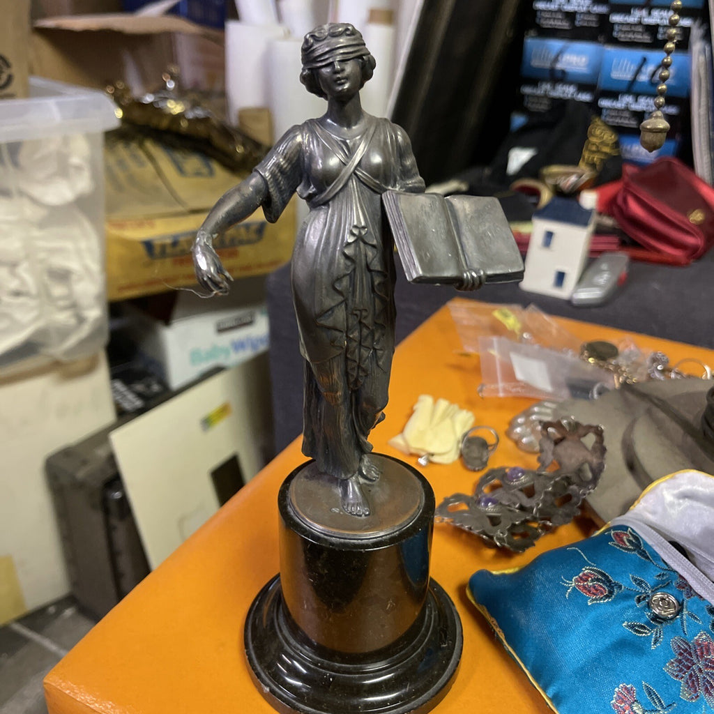 Antique Roman Greek God Figurine Metal Not Bronze Statue Figure Art0