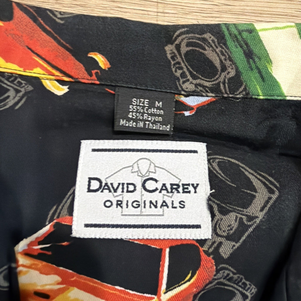 Vintage David Carey Mopar  Cuda Charger Logo History Pit Crew Car T Shirt Medium6