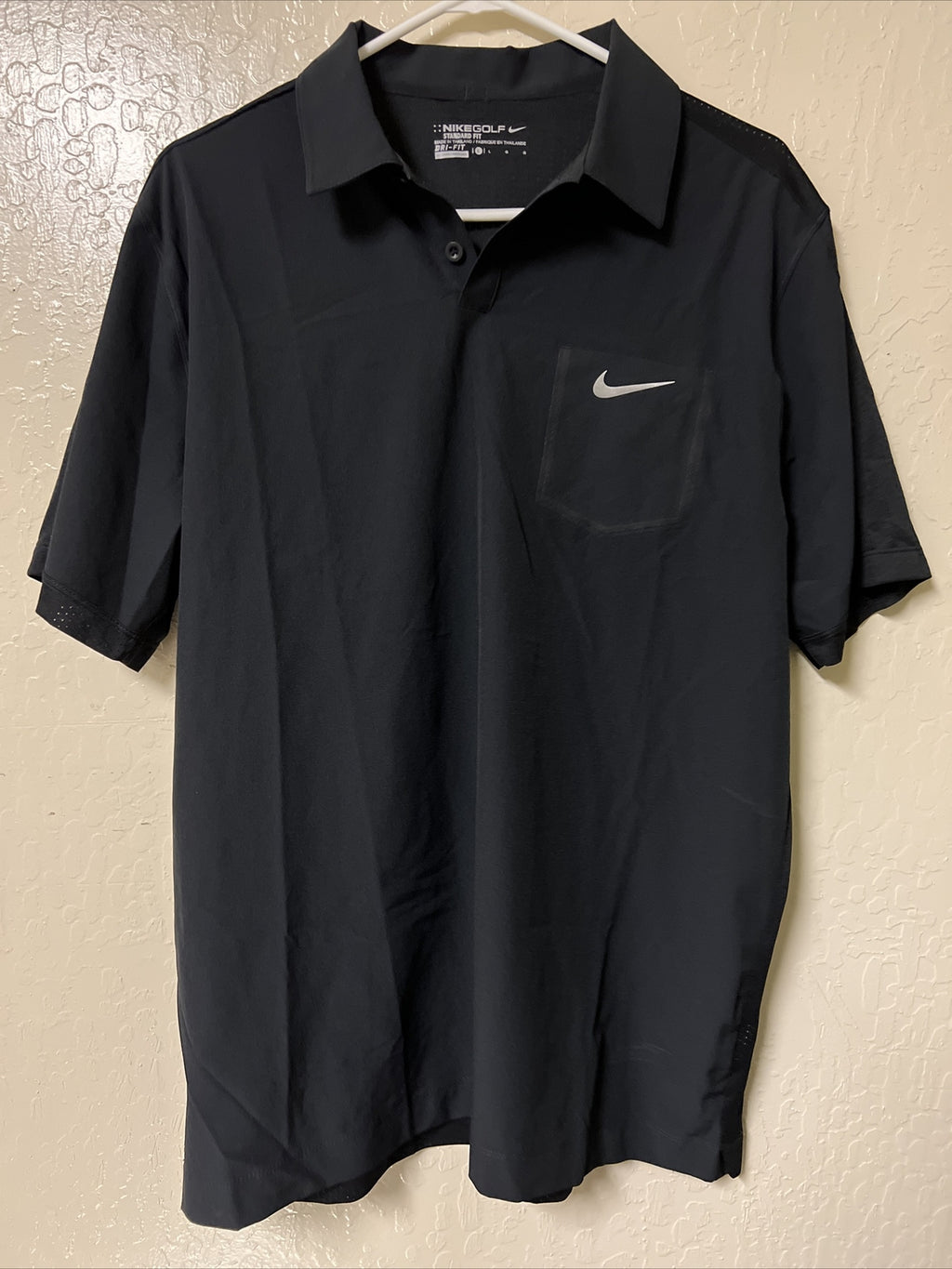 Nike Golf Standard Fit Dri Fit Polo Men’s Size Large Color Black0